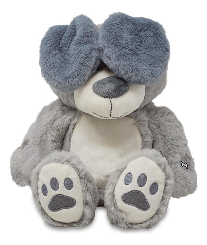 Cuddle Barn | Play Play Parker 11 Gray Puppy Animed Relleno