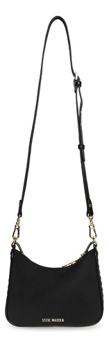 Bolsa Bkhai Steve Madden Mujer Acabado de los herrajes Oro Color Black/Gold Color de la correa de hombro Negro Diseño de la tela Liso