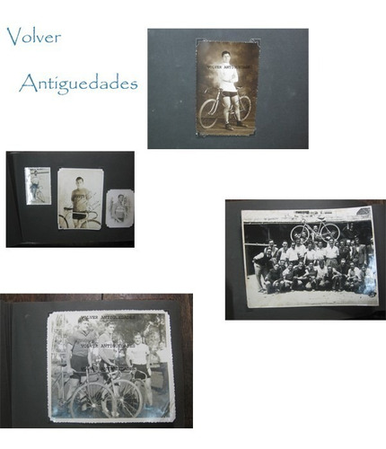 Importante Antiguo Album Fotos Ciclismo Argentino Latino