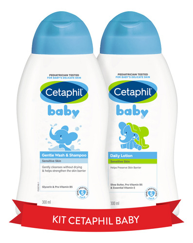 Combo Cetaphil Baby Lotion Y Baño Líquido