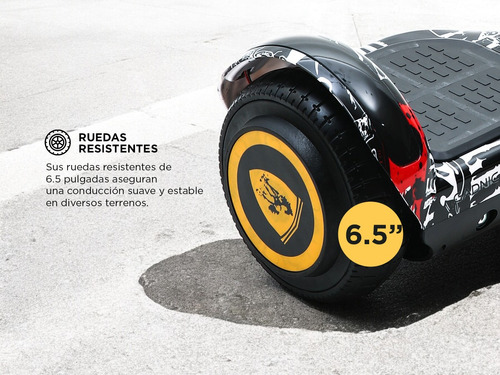 Patineta Skate eléctrico hoverboard Gadnic HOVER1XX color rojo