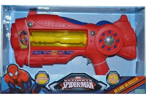 Imagen 1 de 3 de Pistola Ultra Blaster Con Luz Y Sonido Spiderman (5262)