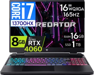 Acer Predator Helios Neo 16 Core I7 13700hx 16gb 1tb Rtx4060