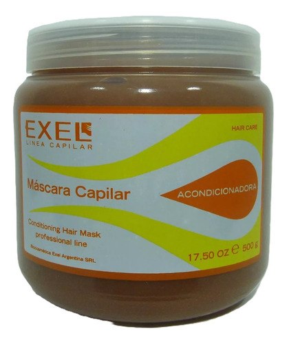 Mascara Capilar Exel Pelo Anti Frizz Con Keratina 500g
