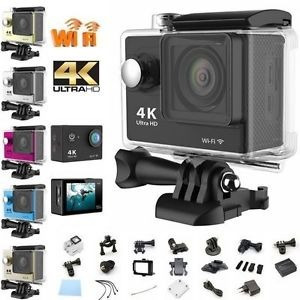 Camara Go Pro Acción 4k 16 Mp Wifi Acuatico Deportes Videos