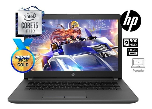 Imagen 1 de 7 de Laptop Portatil Hp Core I5 10ma Disco Hdd 500gb/8gb/14 Iva