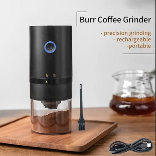 Moedor De Café Elétrico Profissional, Com Carregador Usb