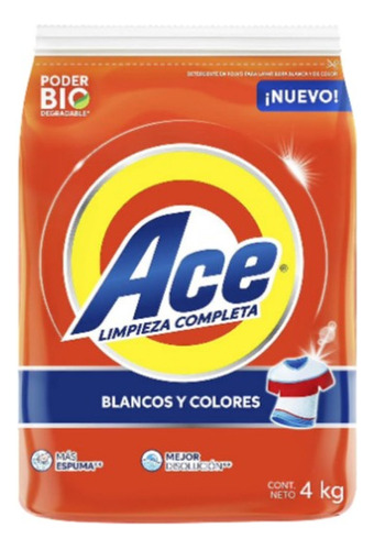 Ace Ropa Blanca Y Color - 4 Kg