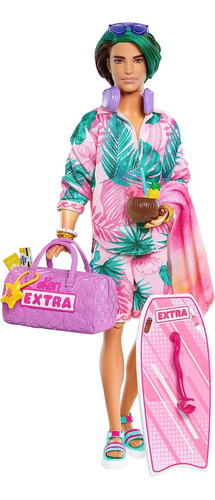 Barbie Extra Fly Ken Doll Con Ropa Y Accesorios De Viaje Co.