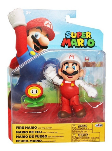 Imagem 3 de 4 de Mario Colecionável 4 Polegadas Boneco Super Mario Jakks