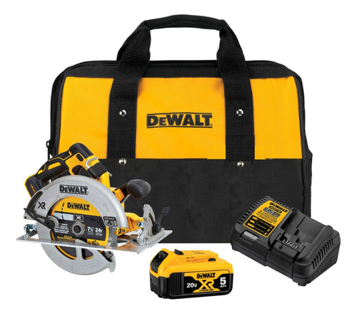 Kit De Sierra Circular Dewalt Xr 20v 1 Bat Y Cargador