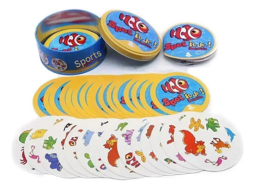 Juego De Cartas Spot It Dobble Encuentra La Diferencia 3