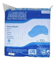 Comprar Gorro Plisado Ambiderm Desechable Cofia Con 100pzas