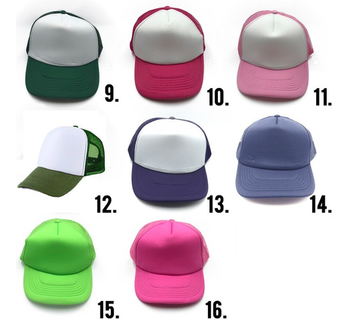 Imagen 3 de 8 de Gorras Trucker X12 Basíca Para Sublimar Bordar Mayor Fight
