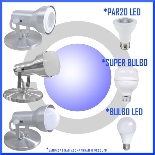 Spot De Sobrepor Espelho Banheiro Corredor Par20 Led