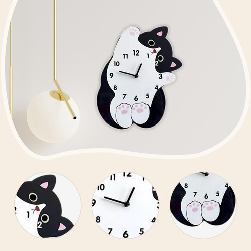 Reloj De Pared Con Diseño 30 Cm X 25 Cm Sin Cola Oscilante