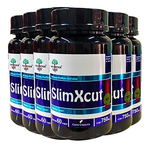 Imagem 1 de 9 de Kit 6 Quitosana Spirulina Psyllium Seca Barriga 750mg