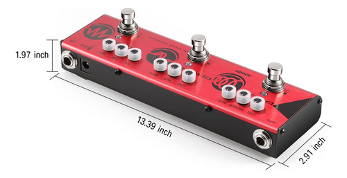 Donner Multi Guitar Effect Pedal Alpha Force 3 In 1 Effec...