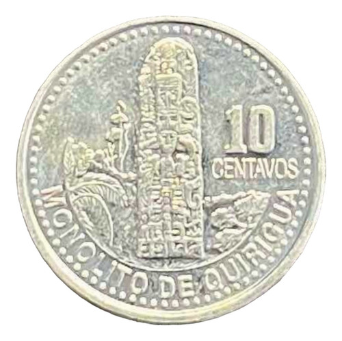 Guatemala - 10 Centavos - Año 2008 - Monolito - Km #277
