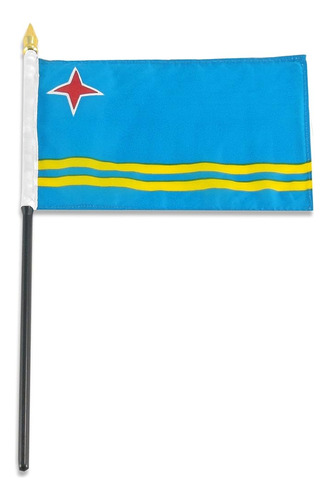 Bandera De Ee. Uu. Bandera De La Tienda Aruba Flag, 4 Por 6 