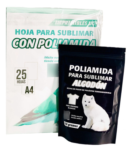 Poliamida Para Sublimar Algodón 250g + 25 H A4 Polímero