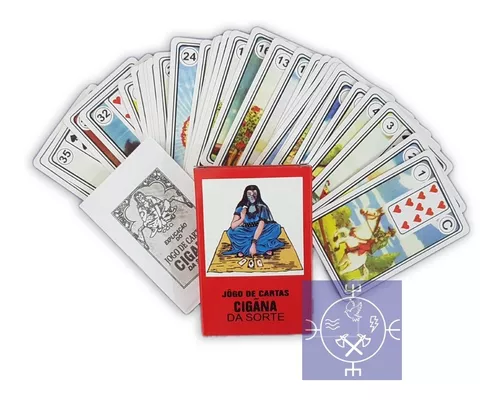 Jogo de Cartas Cigana da Sorte - 36 Cartas