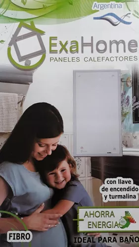 Panel Calefactor Exahome 500w Pie Y Pared P500 Blanco 220v