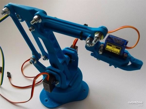Brazo Robot Diy Incluye 4 Servos+arduino Uno 100% Envio Grat