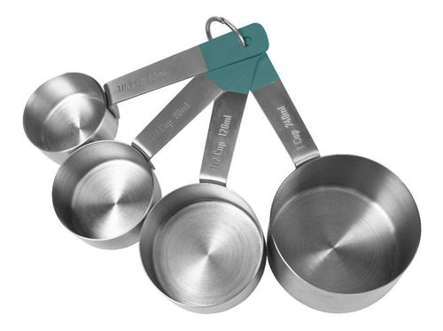 Imagen 3 de 6 de Set De 4 Tazas Medidoras Marca Jamie Oliver