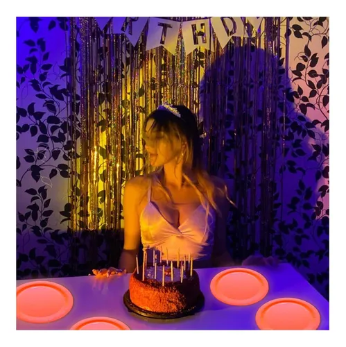 Placas De Cumpleaños De Neon Dark Glow In The Dark Neon, 50