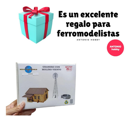 Granero Y Molino De Viento Casa De Campo Ho 1/87 Para Armar
