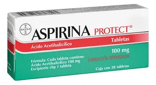 Aspirina Protec 100 Mg X 28 Tabletas