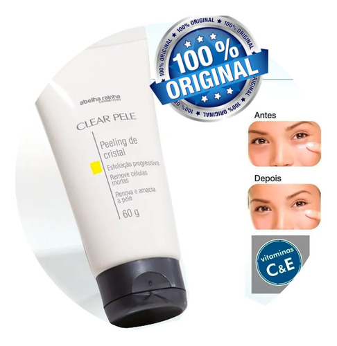 Micropeeling Facial Clear Pele Clareador - Abelha Rainha Momento de aplicação Noite Tipo de pele Normal