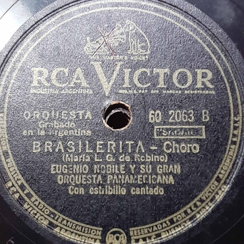 Pasta Eugenio Nobile Orq Panam Rca Victor 602063 C228