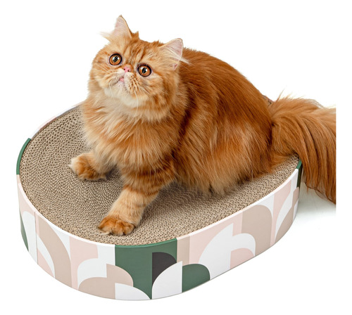 Bloc De Rascar Cat Scratcher Cardboard Conlun 2 En 1 Ovalado