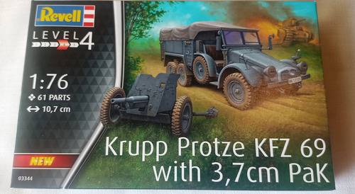 Maqueta A Escala 1/76 Revell Krupp Protze Kfz 69, 3,7cm Pak