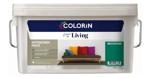 Colorin Living Pintura Látex Interior Colores 4lt Pintumm