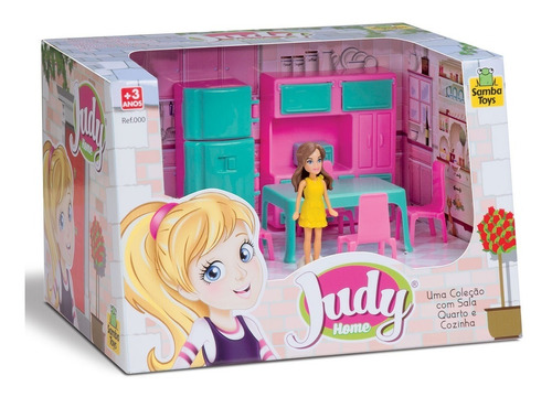 Brinquedo Infantil Casinha Judy Home Coleção Cozinha Quarto 