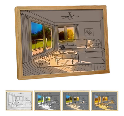 Luces Nocturnas Decorativas Simples Y Modernas E