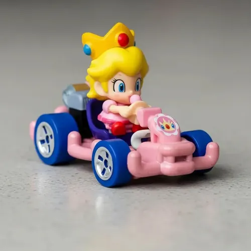 Hot Wheels Mario Kart Carrinho 1/64 Gbg25 Cor Baby Peach