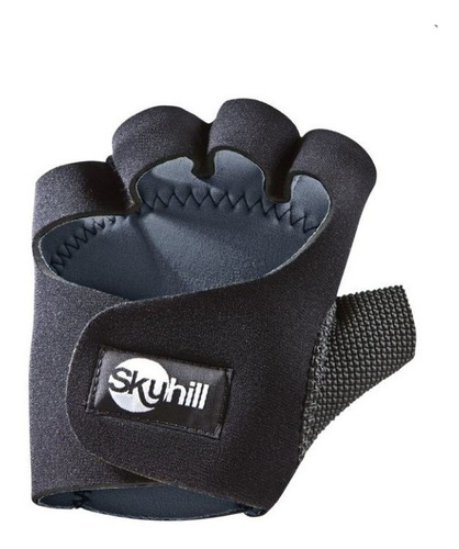 Luva Neoprene Com Polegar Preta Skyhill - Fitness