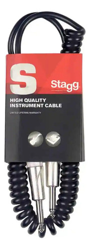 Cable Stagg De Instrumento Espiral 6 Metros Plug A Plug Sgcc