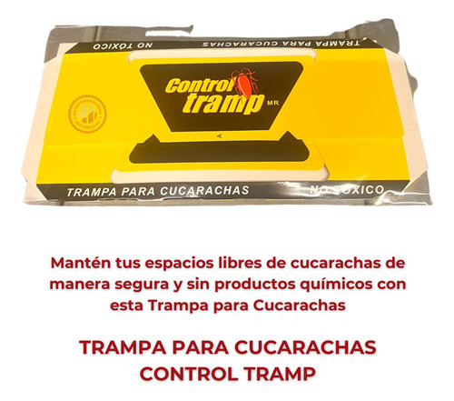 Trampa P/ Cucarachas Control Tramp Plaga Insectos Efectiva