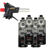 Comprar Maçarico Culinário Profissional Gás Torch 4 Refil Bullfire