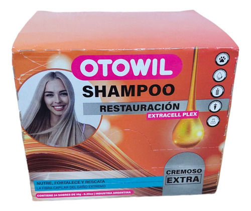 Shampoo Restauracion Otowil - Extra Cremoso Nutre - 24 Unid