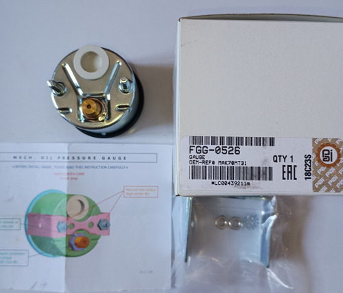Reloj Manómetro Presión Aceite De Motor Mack E6 673