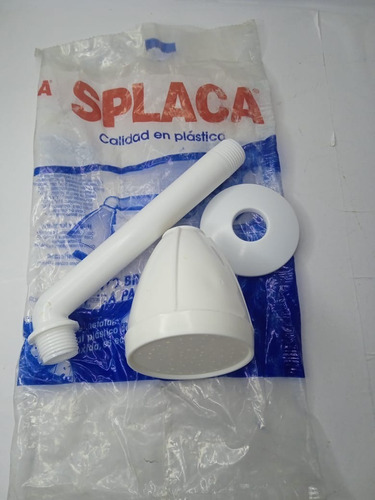 Ducha Regadera Plastico Blanco C/brazo (splaca)