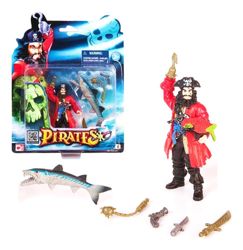 Piratas Figuras Articulada Acc Capitan Mundo Pre 505201