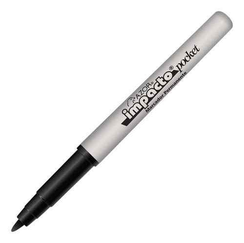 Marcador Permantente Negro Redondo Azor 1 Pza