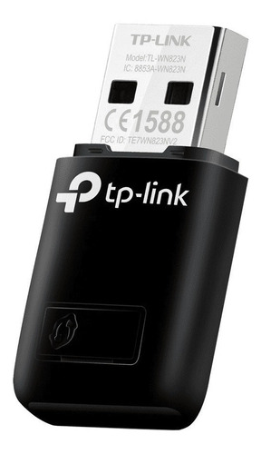 Adaptador Mini Usb Wifi N 300 Tp-link Wn823n